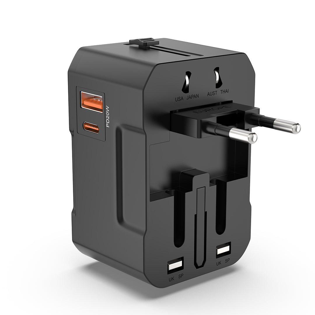20W Type C International Travel Adapter