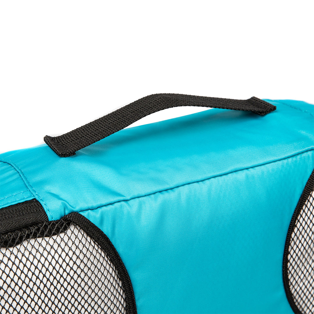 Destinio Travel Packing Cubes, 5 Pc Set, Grey/ Black/ Blue, Polyester Fabric