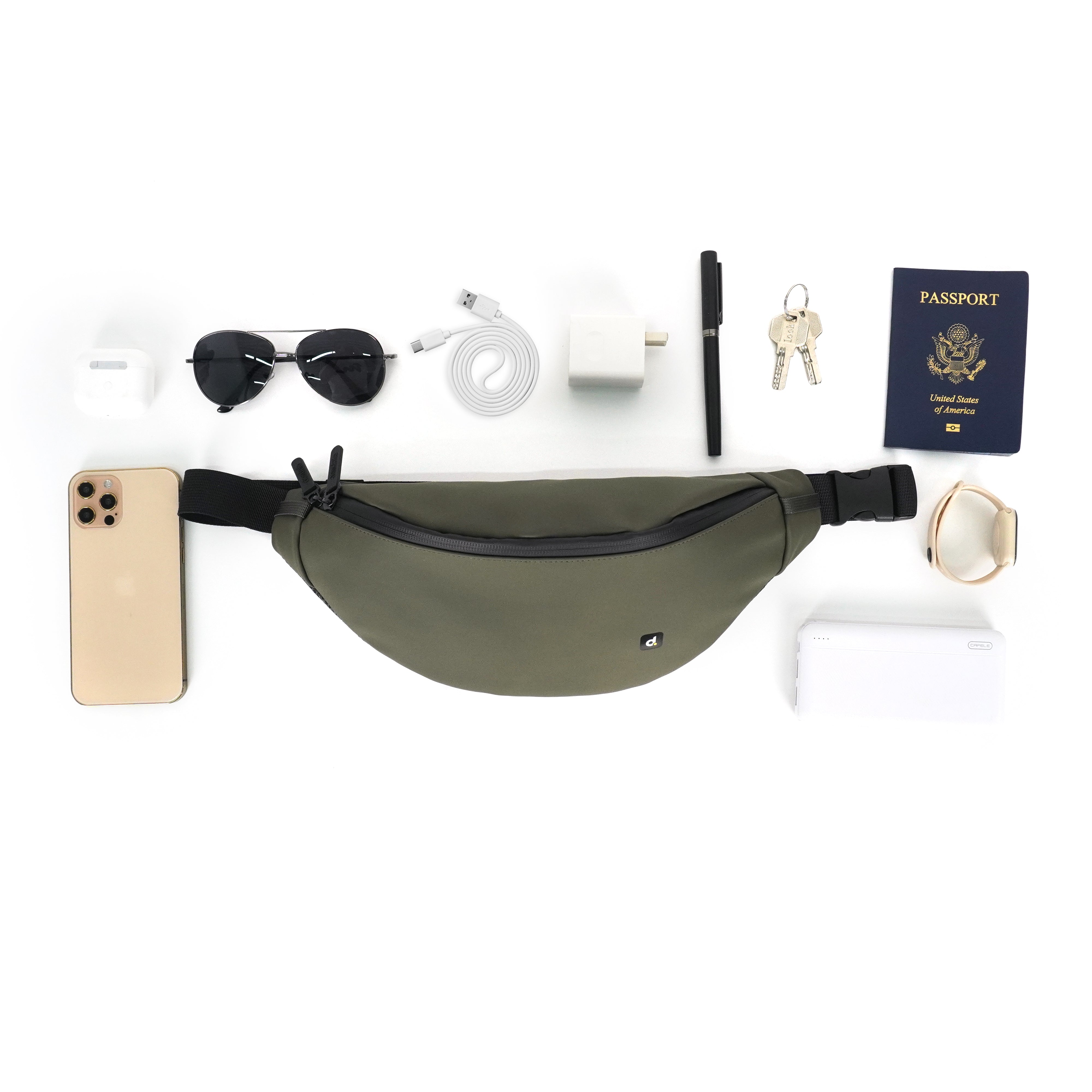 Destinio Banana Waist Bag for Man Woman