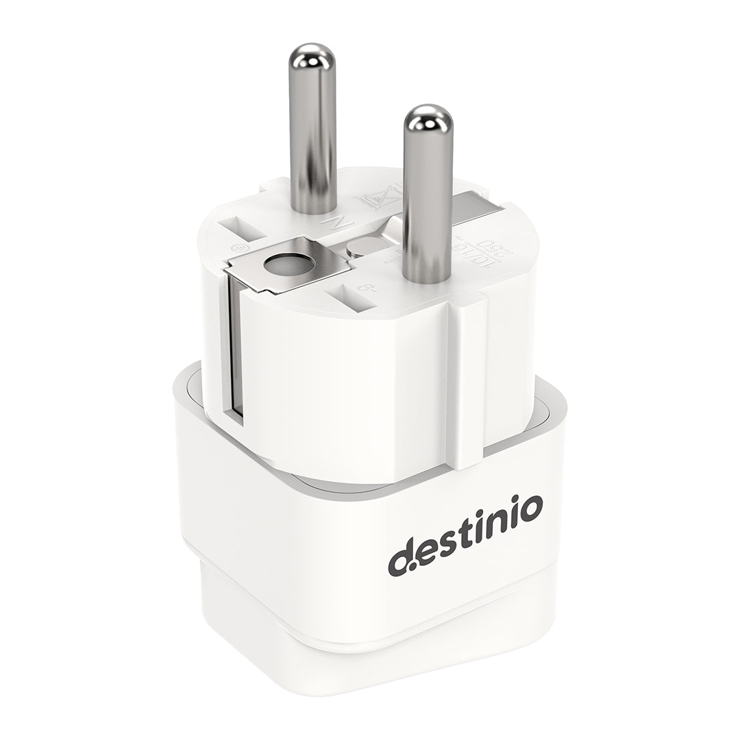 Destinio Multi Adapter Type E/F - Europe | Universal Compatibility, Safety Certified, Durable Design