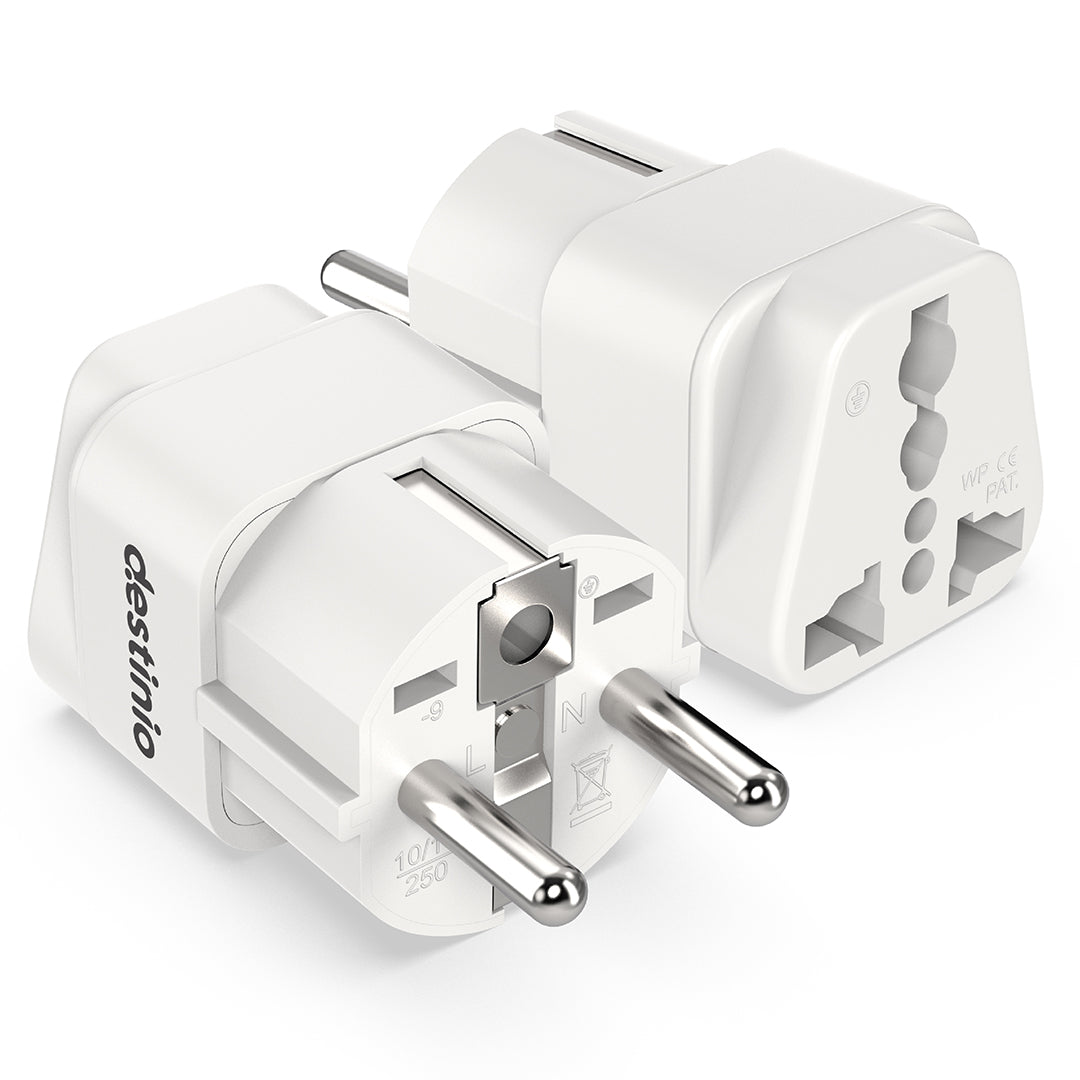 Destinio Multi Adapter Type E/F - Europe | Universal Compatibility, Safety Certified, Durable Design