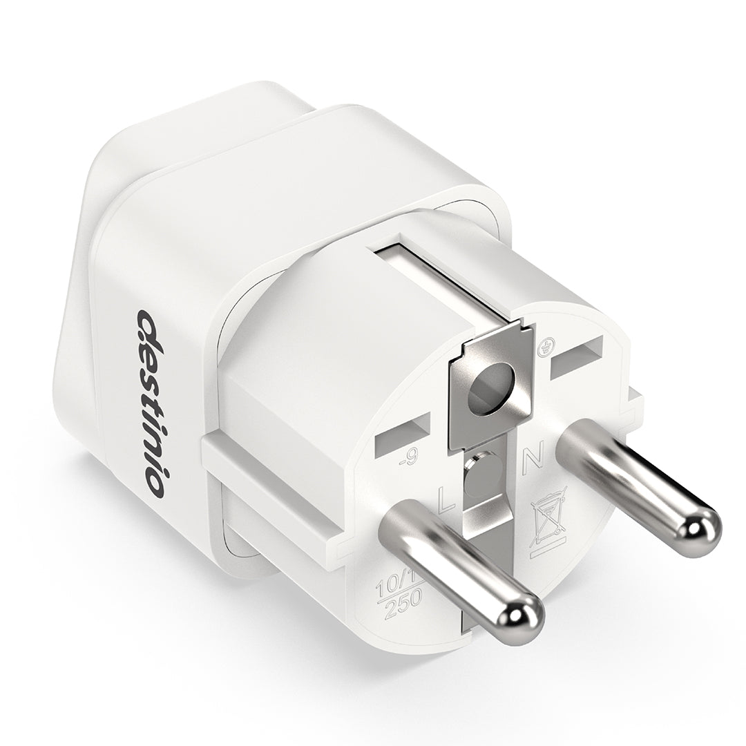 Destinio Multi Adapter Type E/F - Europe | Universal Compatibility, Safety Certified, Durable Design
