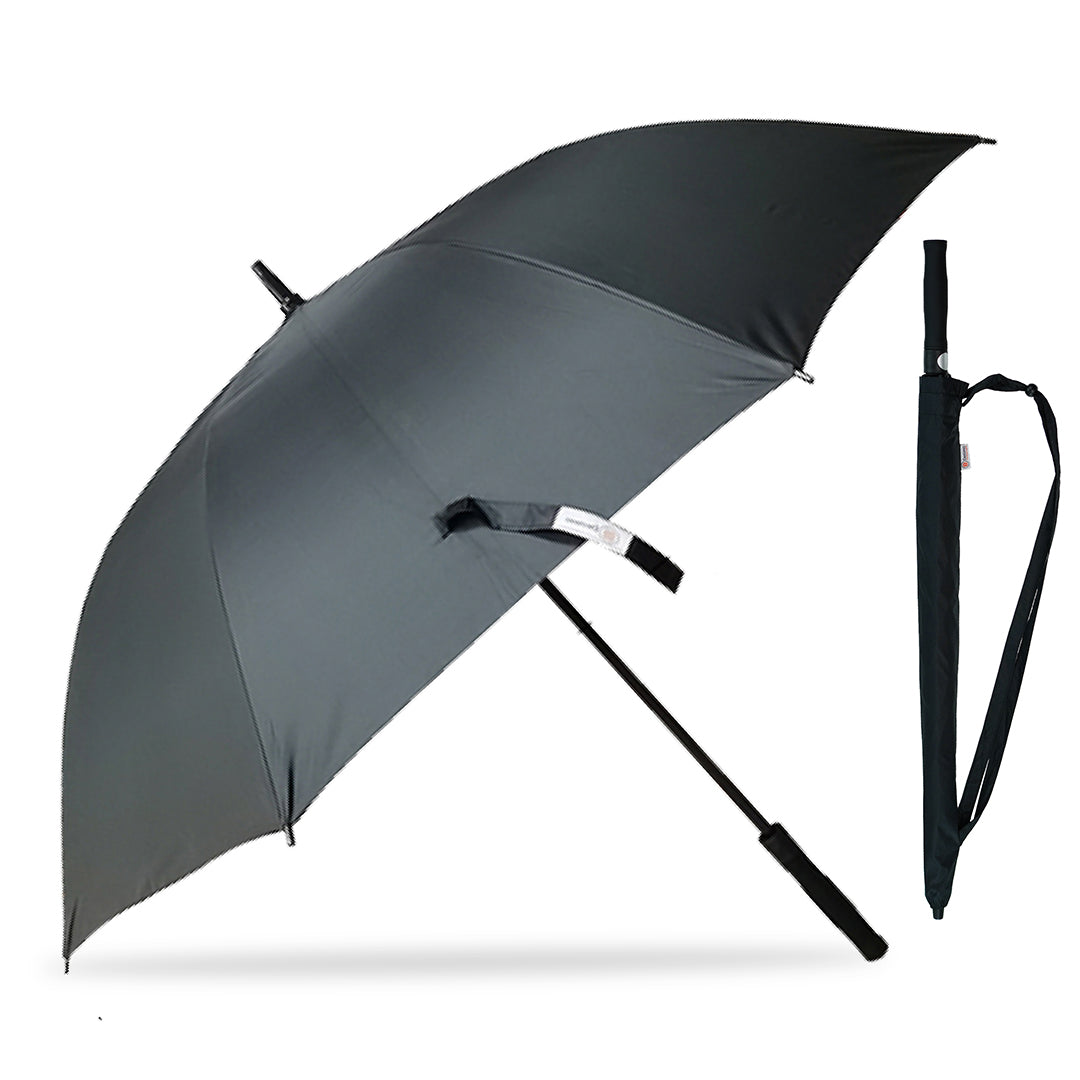 Destinio Black Golf Umbrella | 54-Inch Large Canopy, UV Protection, Windproof, and Waterproof