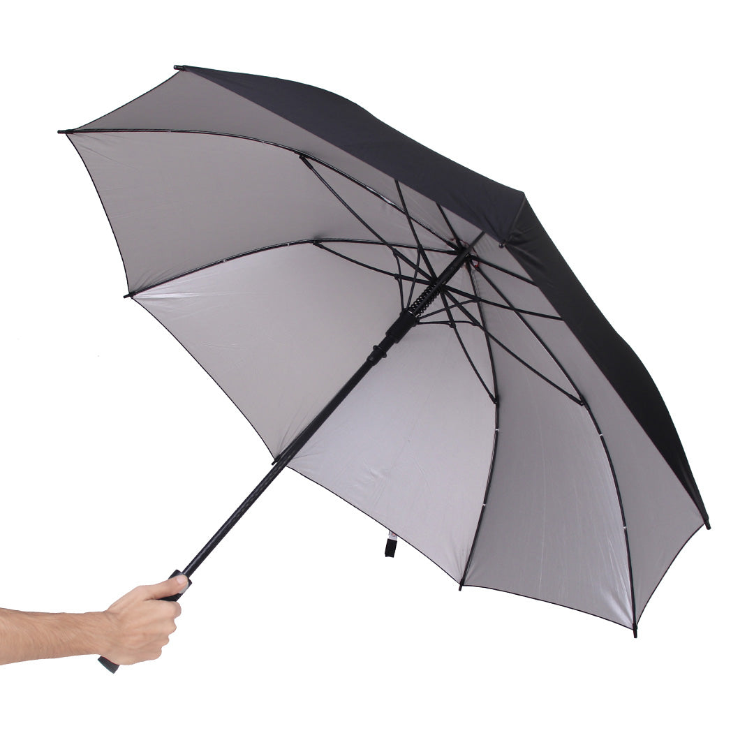 Destinio Black Golf Umbrella | 54-Inch Large Canopy, UV Protection, Windproof, and Waterproof