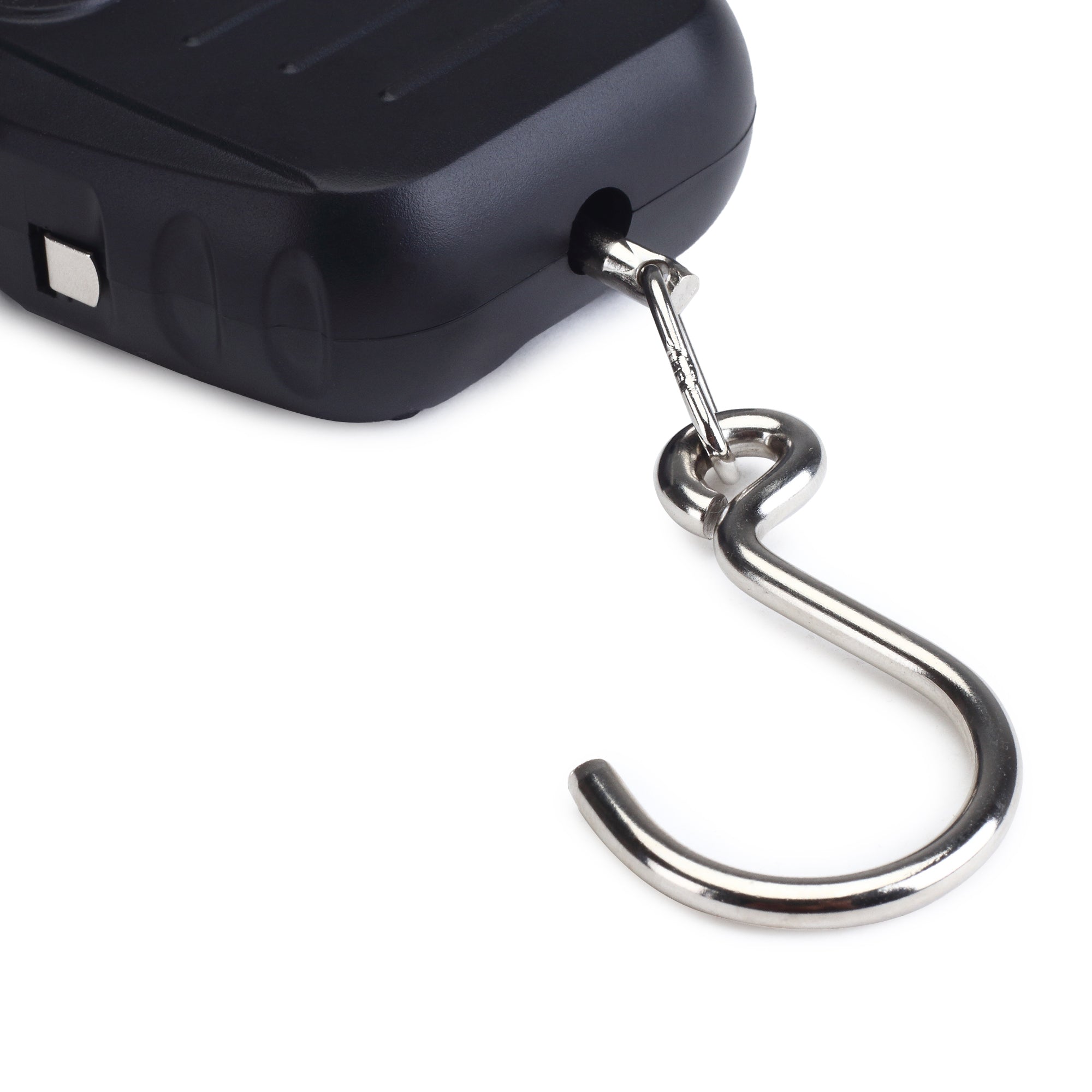 Destinio Hanging Weight Machine 50kg - Portable Digital Weighing Scale for Luggage, Gas Cylinder & Travel, Wide Soft Handle, Measuring Tape Included, Weighing Scale for Luggage Bags & Suitcase, Black