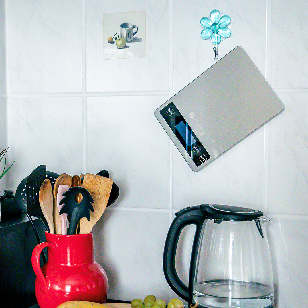 Curaze Kitchen Scale | Touch Screen Buttons, Multiple Units, TARE Function