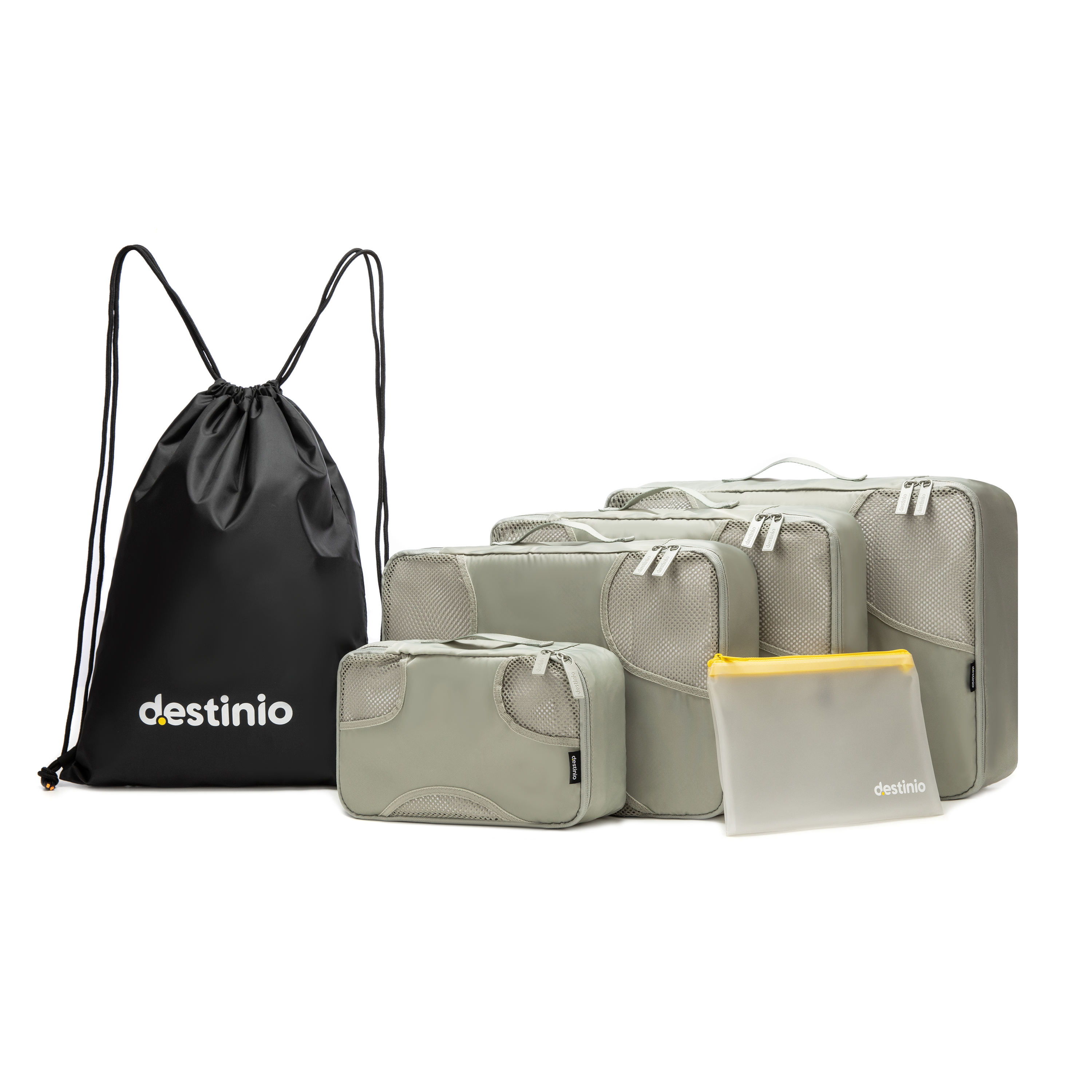 Ultimate Travel Combo for Him- Packing cubes set of 6, gadget organizer, waist bag & sling bag