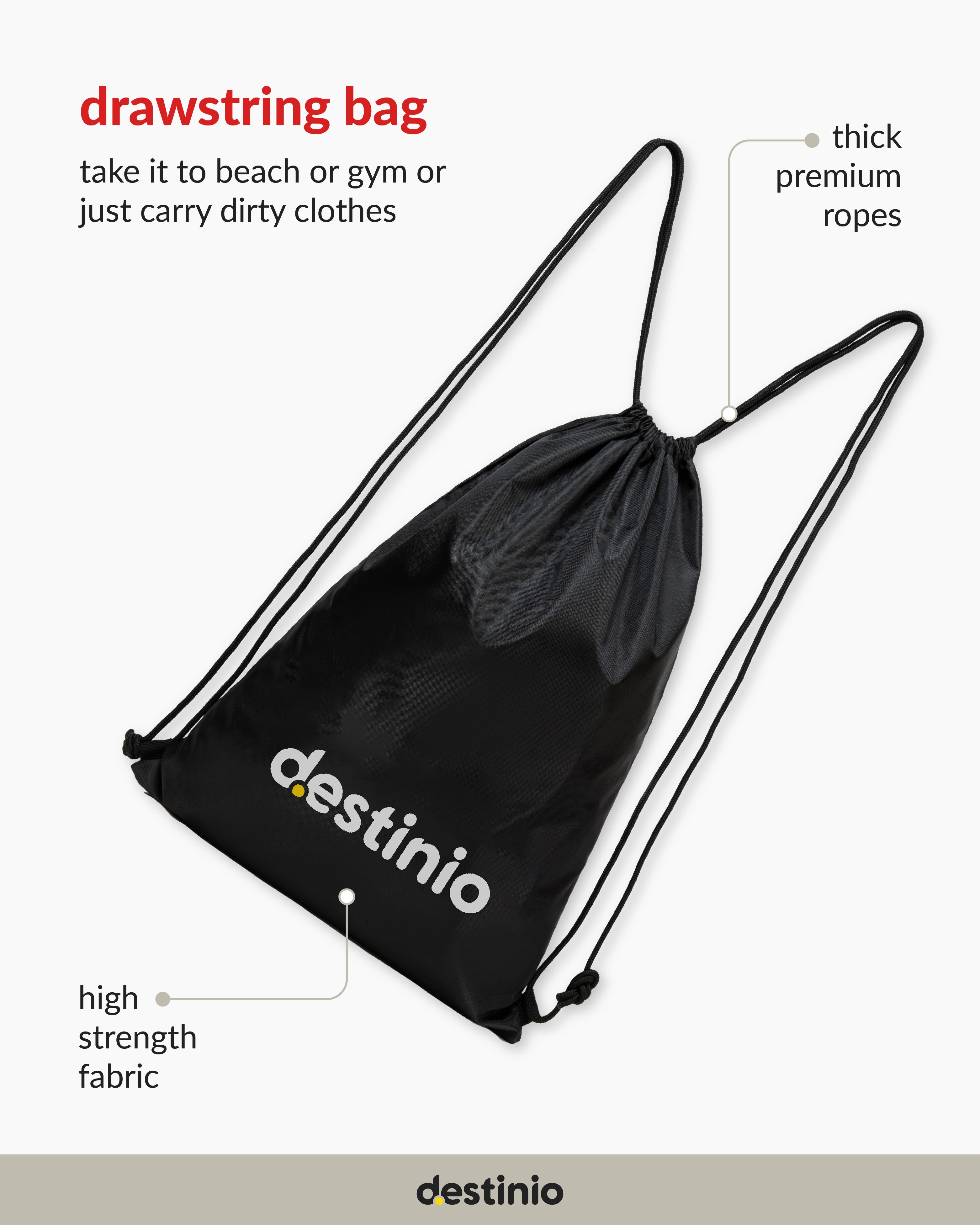 Destinio Packing Cubes - 6 piece set (Cross Mesh)