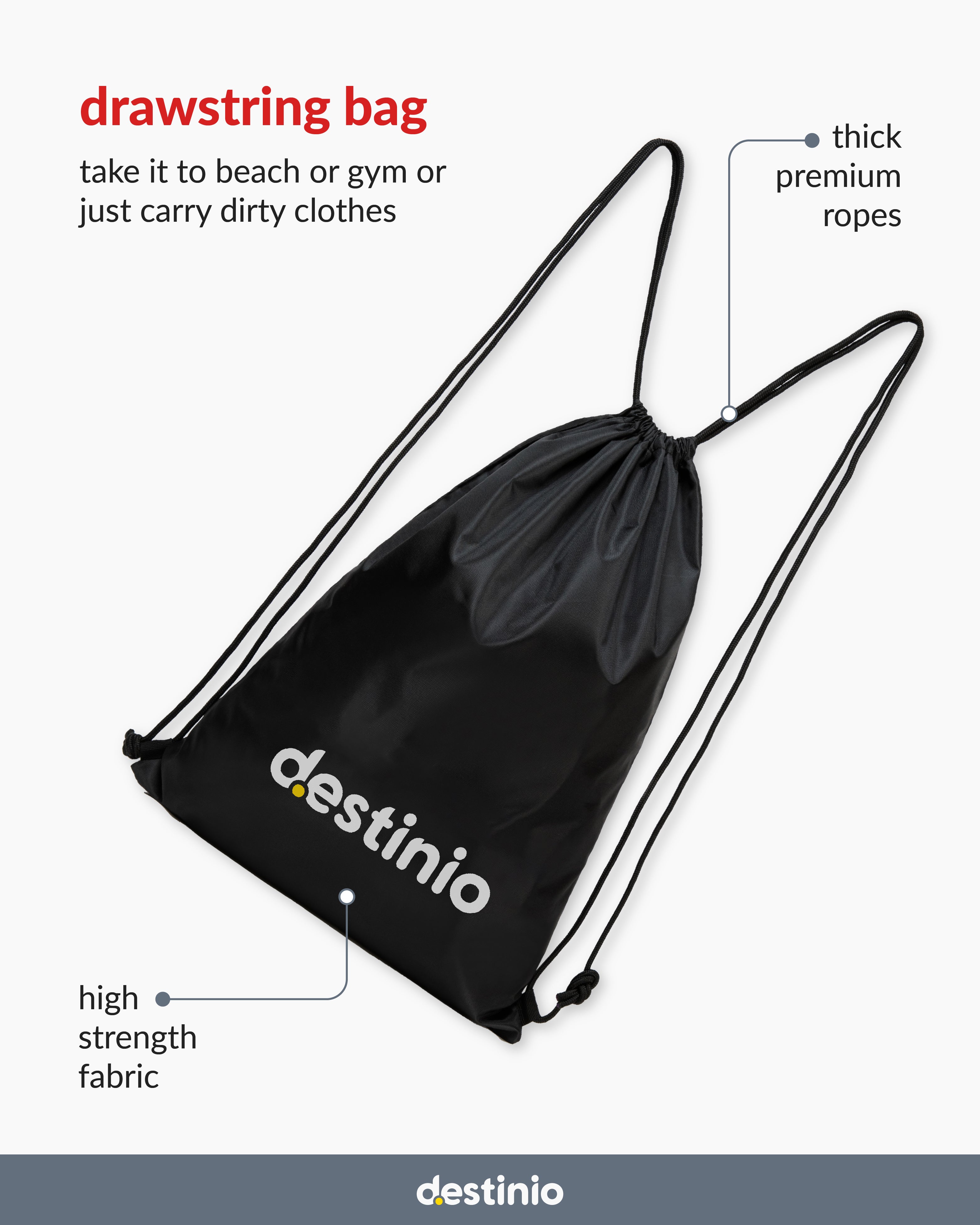 Destinio Packing Cubes - 6 piece set (Rectangle Mesh)