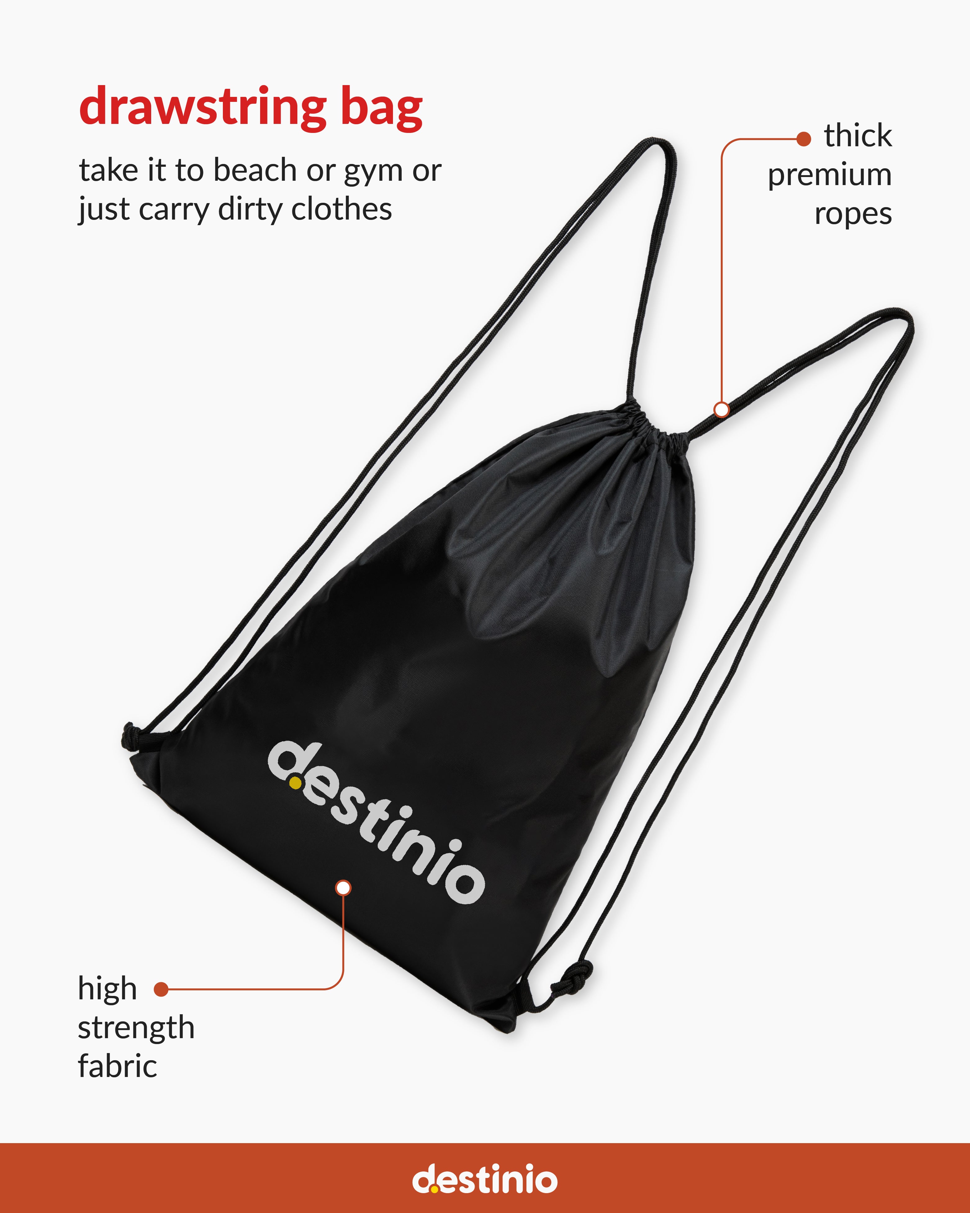 Destinio Packing Cubes - 6 piece set (Rectangle Mesh)