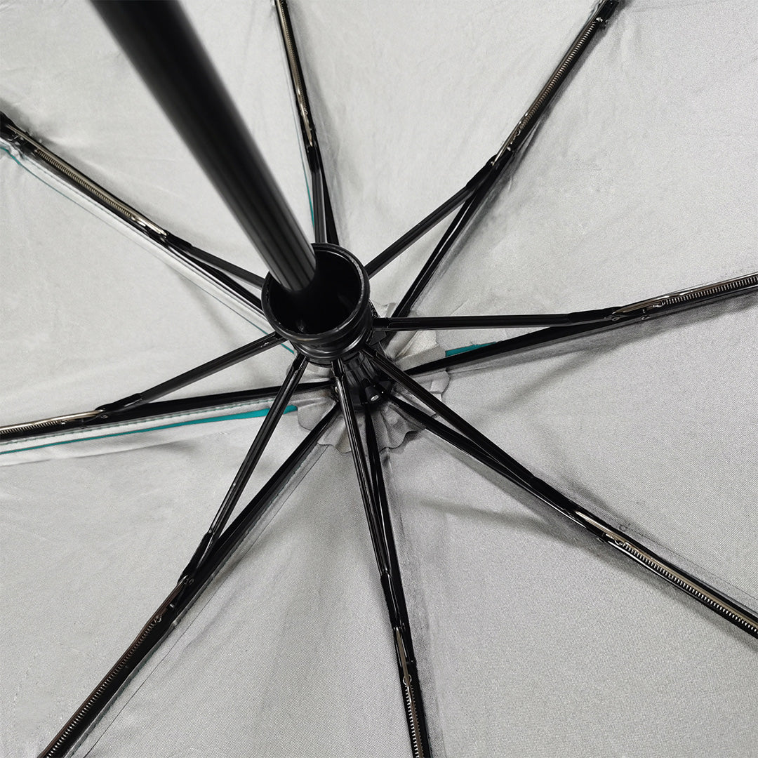 Destinio Teal Umbrella | 3-Fold Automatic, Windproof, Compact Design with 10 Fiberglass Ribs