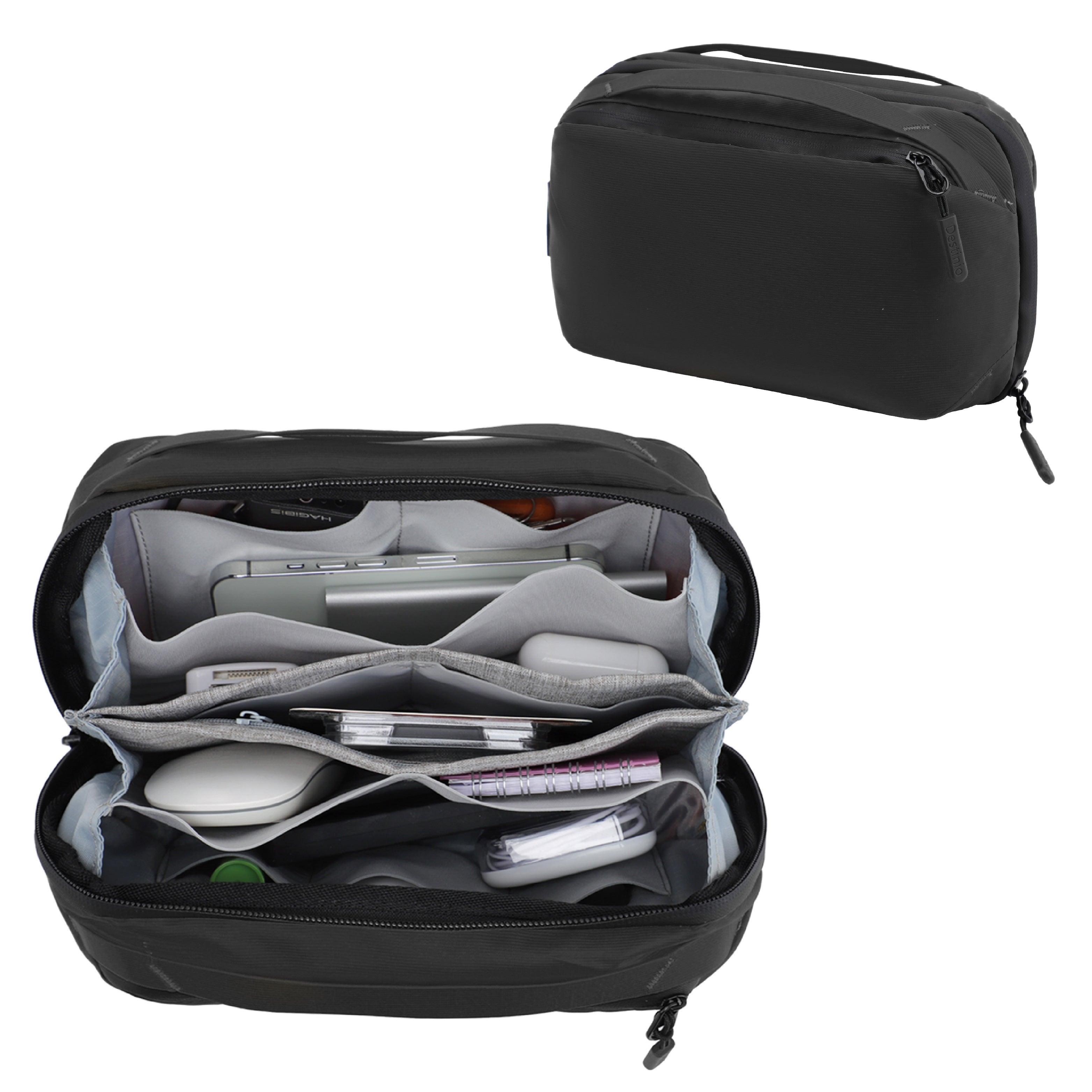 Destinio Electronics Organizer Bag | Waterproof, Large Storage, Compact and Portable