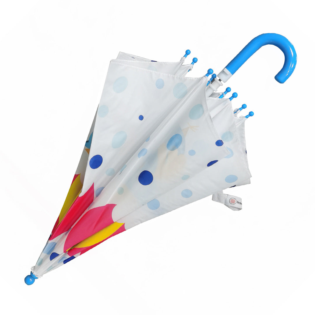 Destinio Umbrella for Kids, 100% Waterproof, Lightweight, White