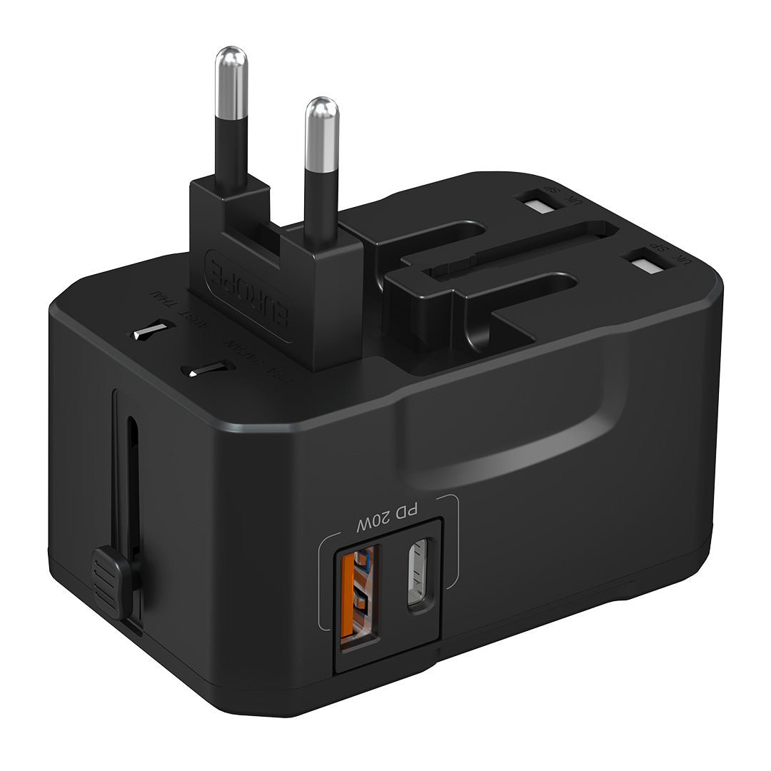 20W Type C International Travel Adapter