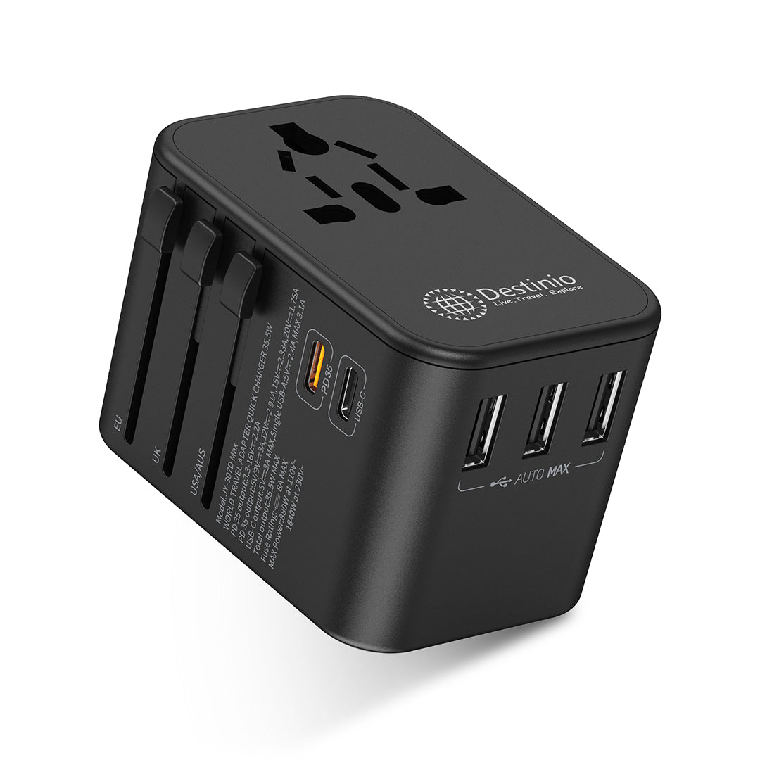Buy Type C Universal Adapter with PD and 3 USB Ports - Destinio.in