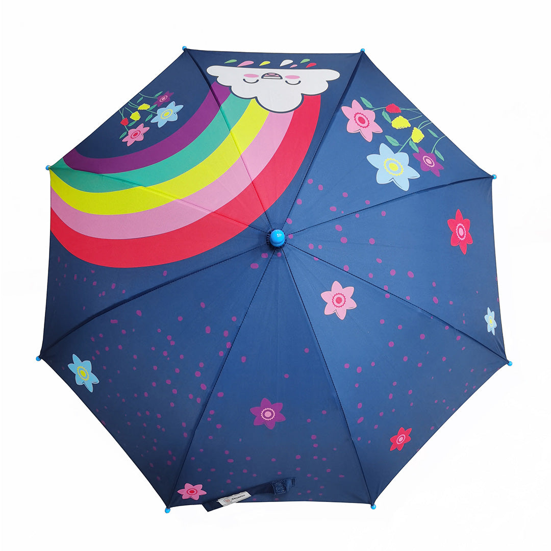 Destinio Umbrella for Kids - Blue | Safe Design, Waterproof, Windproof, Lightweight