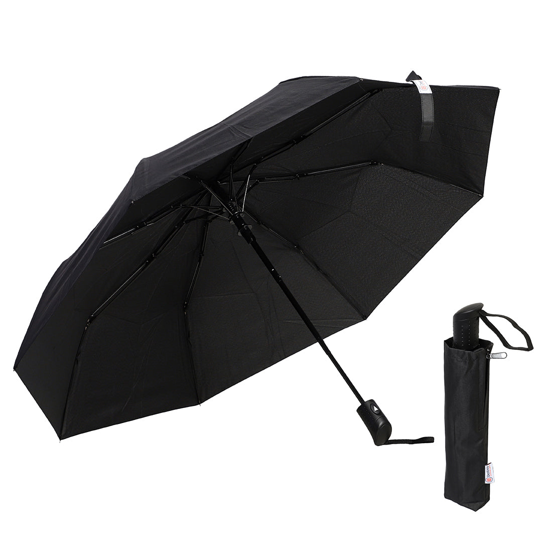 Destinio Umbrella - Black 21 Inch | Auto Open-Close, Wind-Resistant, Compact Design