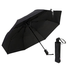Load image into Gallery viewer, Destinio Auto Open and Manual Close Umbrella, 21 Inches, 3 Fold - Black
