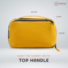 Load image into Gallery viewer, Destinio Gadget Organizer Tech Pouch Bag, Yellow
