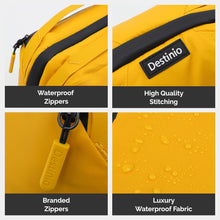 Load image into Gallery viewer, Destinio Gadget Organizer Tech Pouch Bag, Yellow
