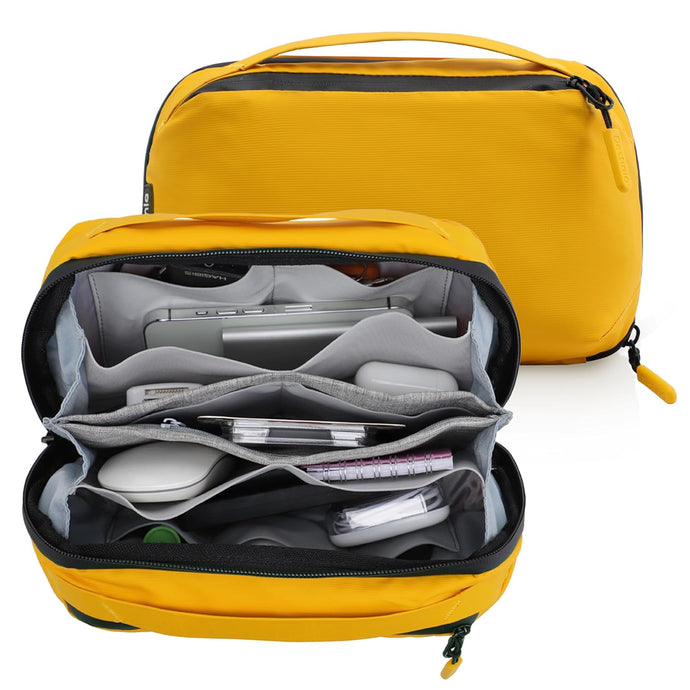 Destinio Gadget Organizer Tech Pouch Bag, Yellow