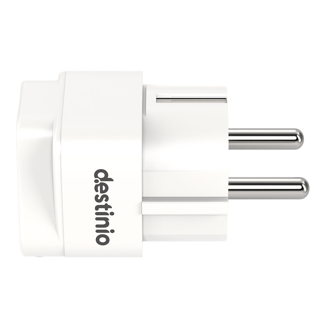Destinio Multi Adapter Type E/F - Europe | Universal Compatibility, Safety Certified, Durable Design
