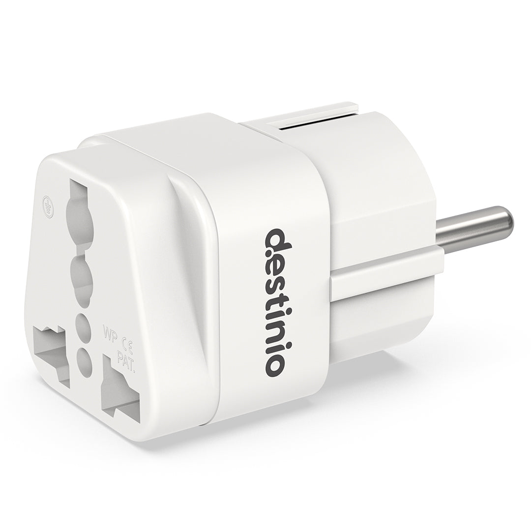 Destinio Multi Adapter Type E/F - Europe | Universal Compatibility, Safety Certified, Durable Design