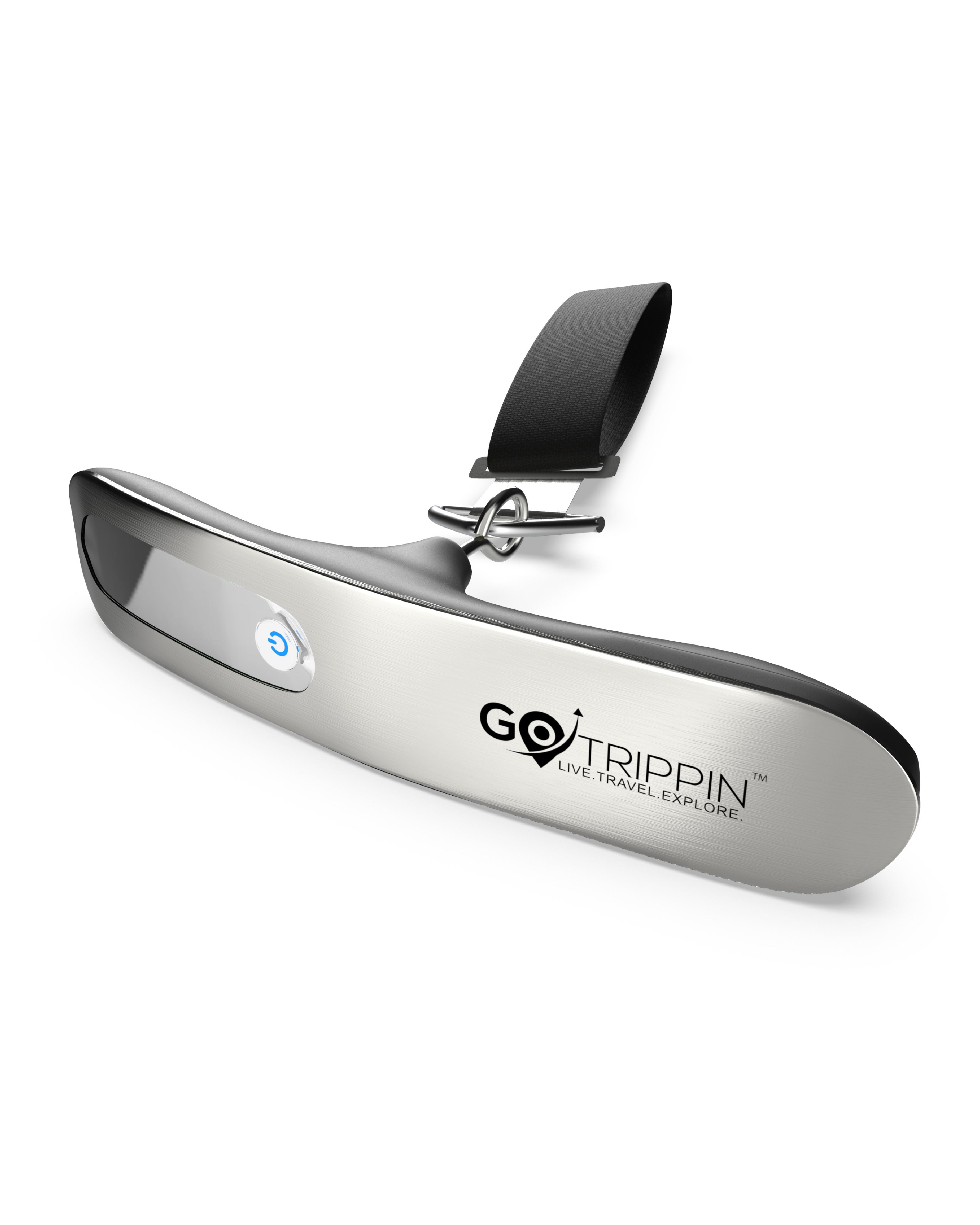 GoTrippin by Destinio Weight Machine for Luggage - 50 kg capacity, Steel body, Lifetime replacement - Digital Portable Electronic Luggage Weighing Scale for home, travel, flights, bags (Silver, 50 kg)