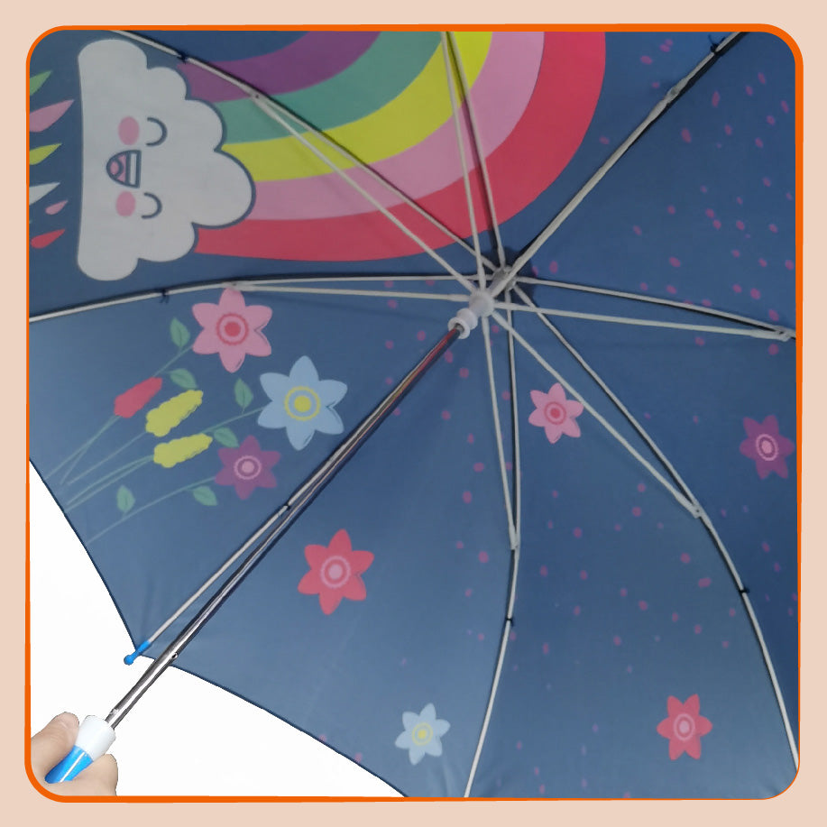 Destinio Umbrella for Kids; Stylish & Cute, Child Safe, 100% Waterproof; Kids Umbrella for Girls, Boys and Baby