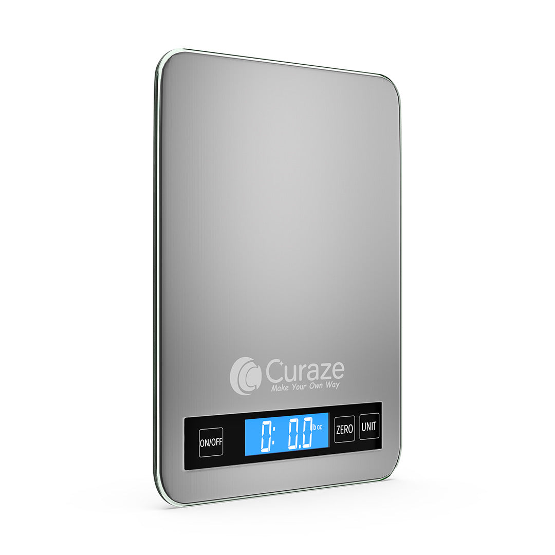 Curaze Kitchen Scale | Touch Screen Buttons, Multiple Units, TARE Function
