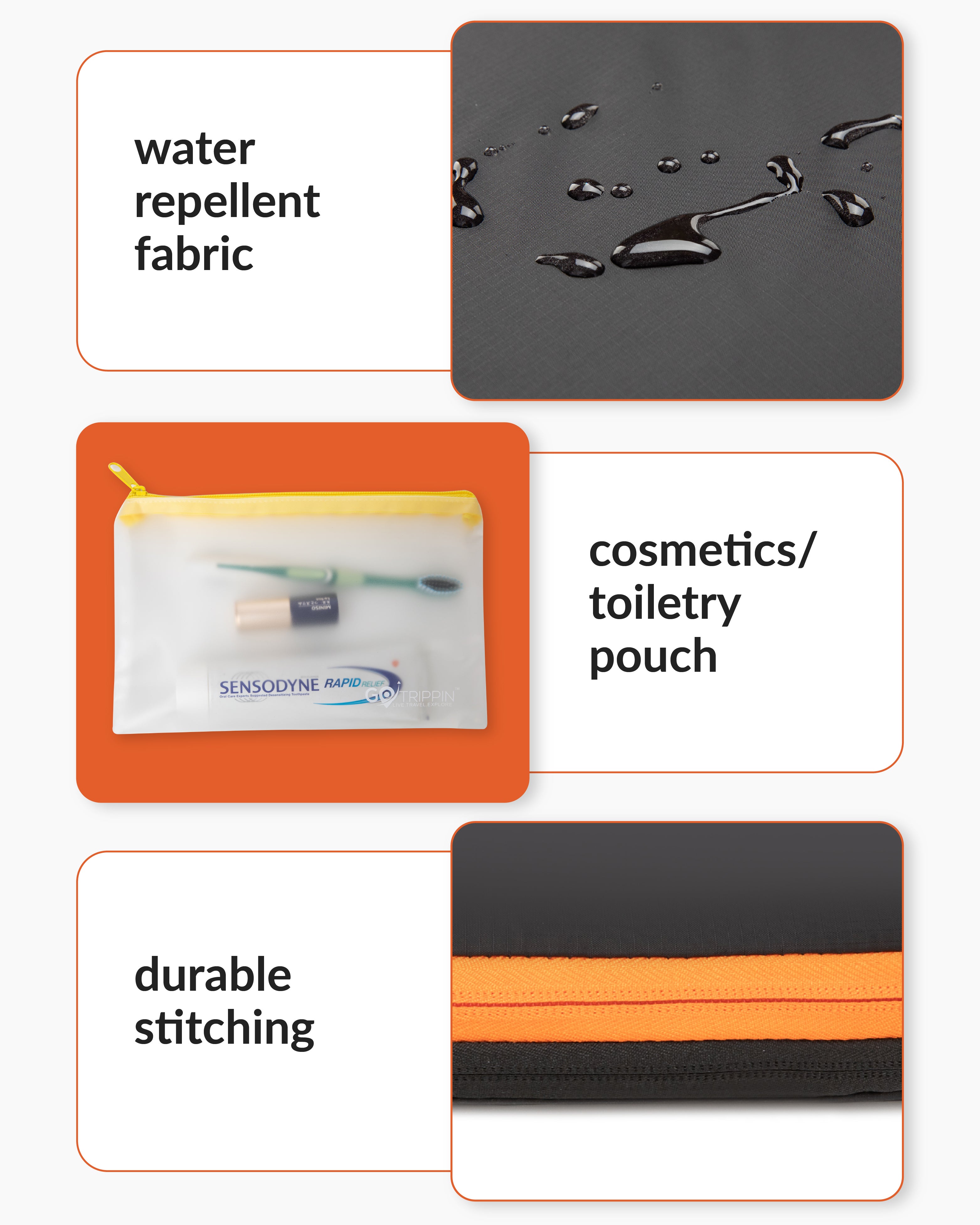Destinio Compression Packing Cubes - 6 piece set
