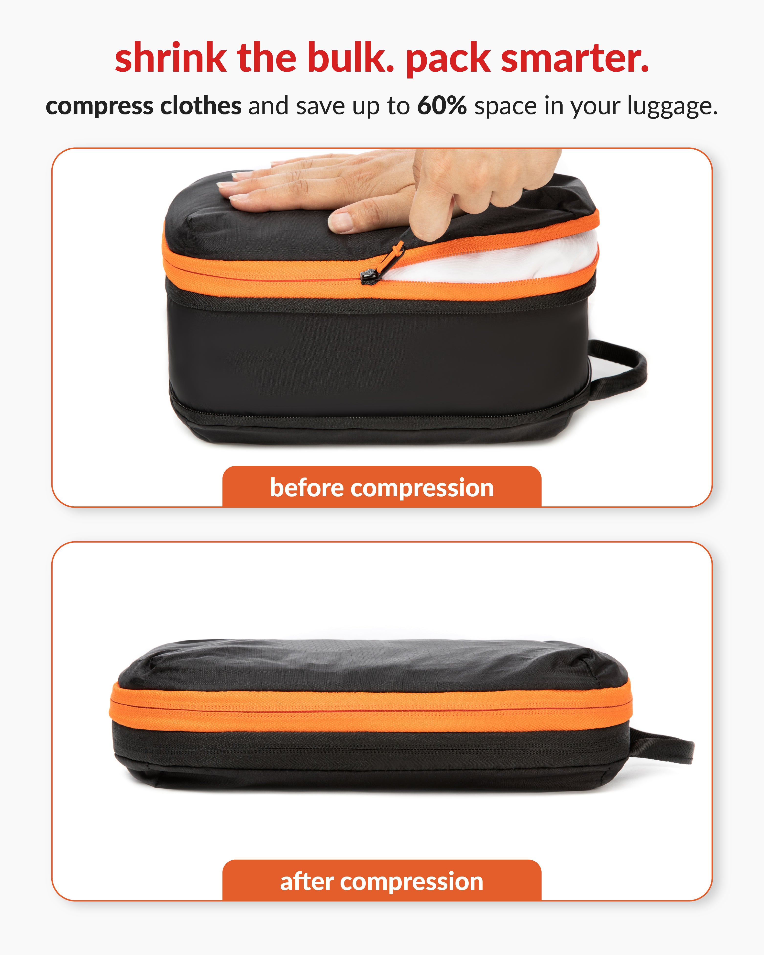 Destinio Compression Packing Cubes - 6 piece set