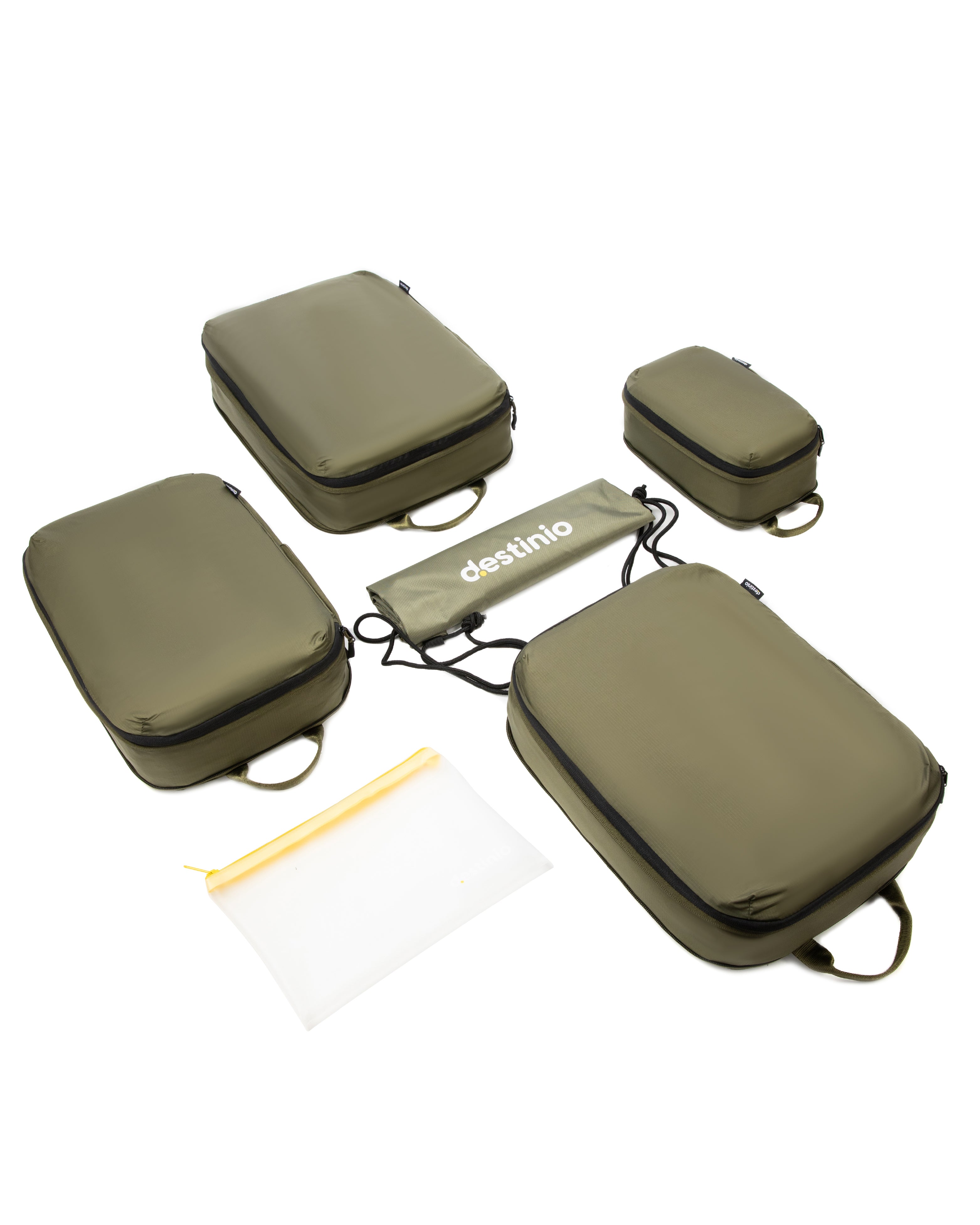 Destinio Compression Packing Cubes - 6 piece set