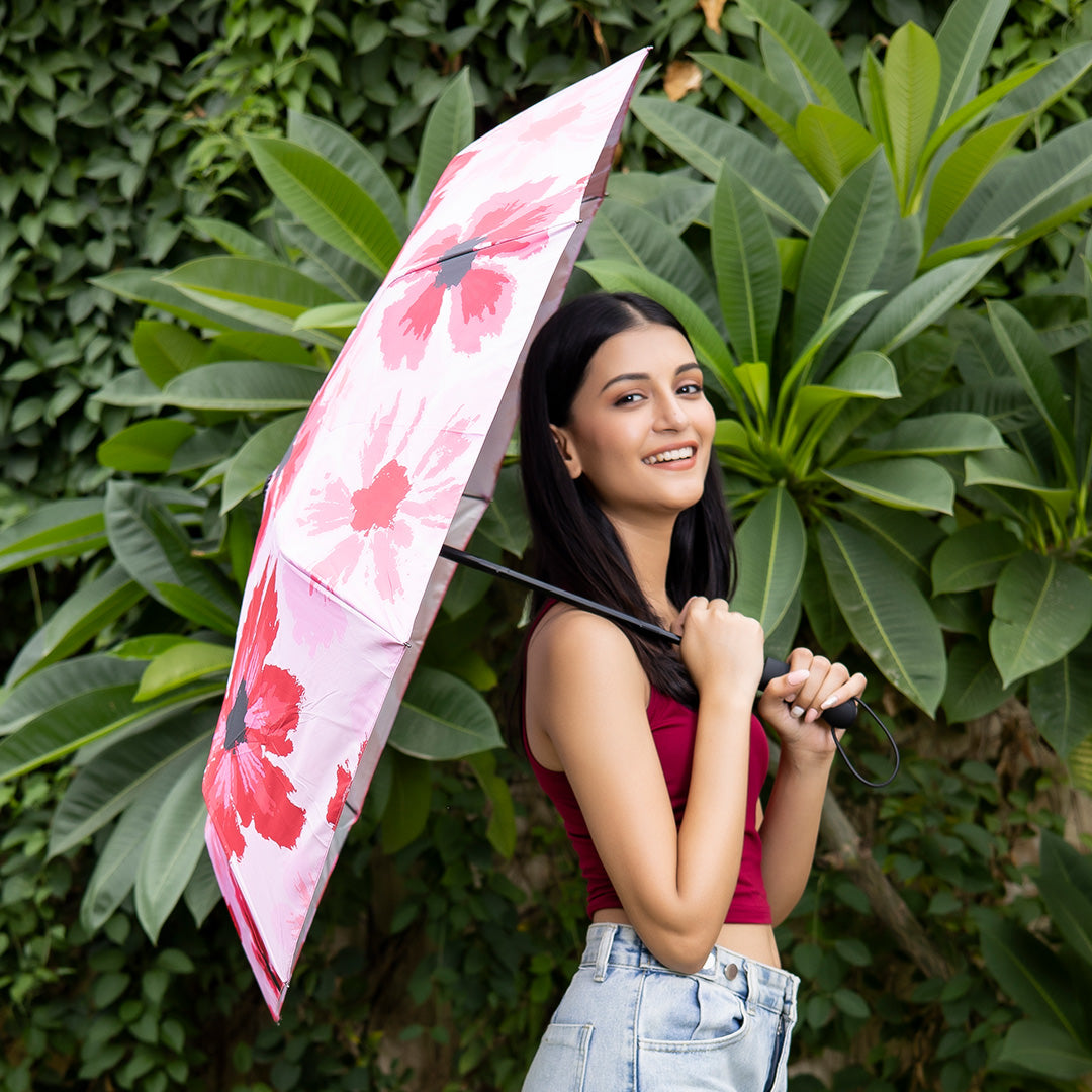 Destinio 3 Fold Automatic Umbrella - 21 Inches | Windproof, Waterproof, Compact Design, Auto Open-Close