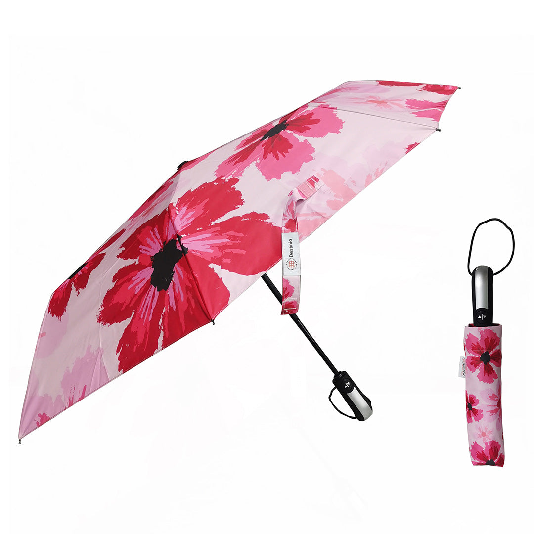 Destinio 3 Fold Automatic Umbrella - 21 Inches | Windproof, Waterproof, Compact Design, Auto Open-Close