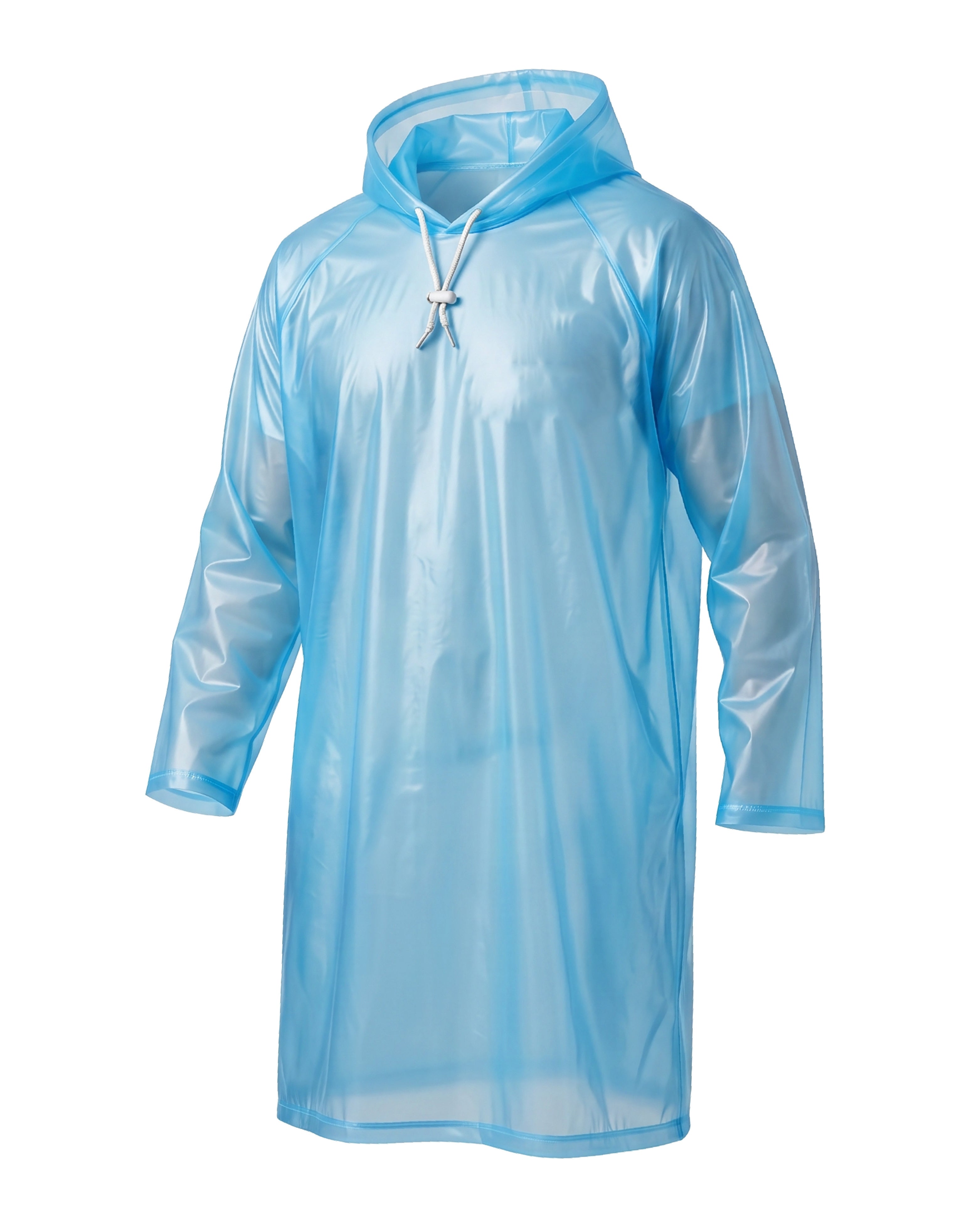 Destinio Waterproof Raincoat Poncho with Hood for Men & Women, Lightweight Reusable PVC Rainwear, Free Size Oversized Fit, Full Body Coverage for Travel, Bike Riding & Monsoon Use