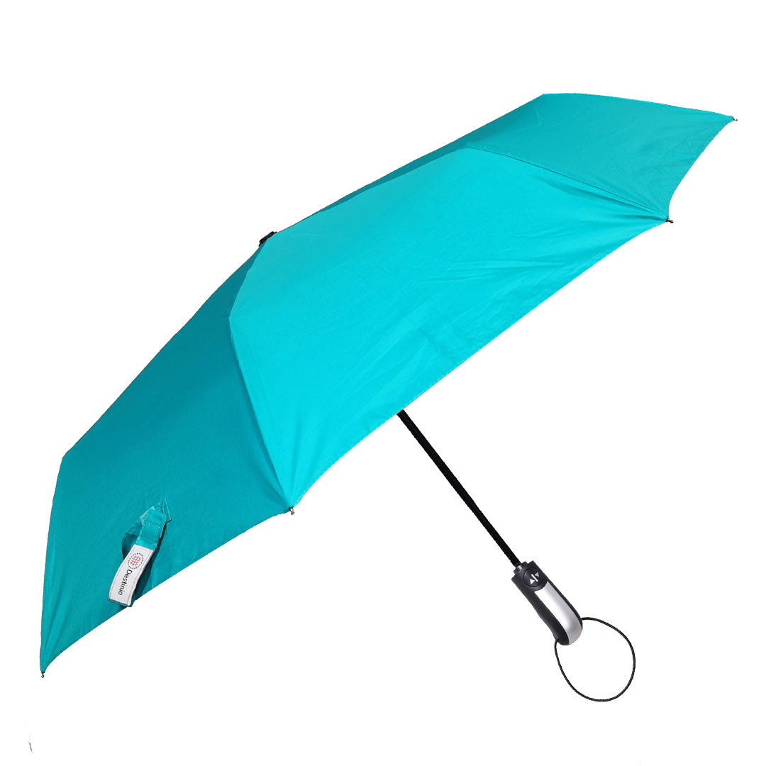 Destinio Teal Umbrella | 3-Fold Automatic, Windproof, Compact Design with 10 Fiberglass Ribs