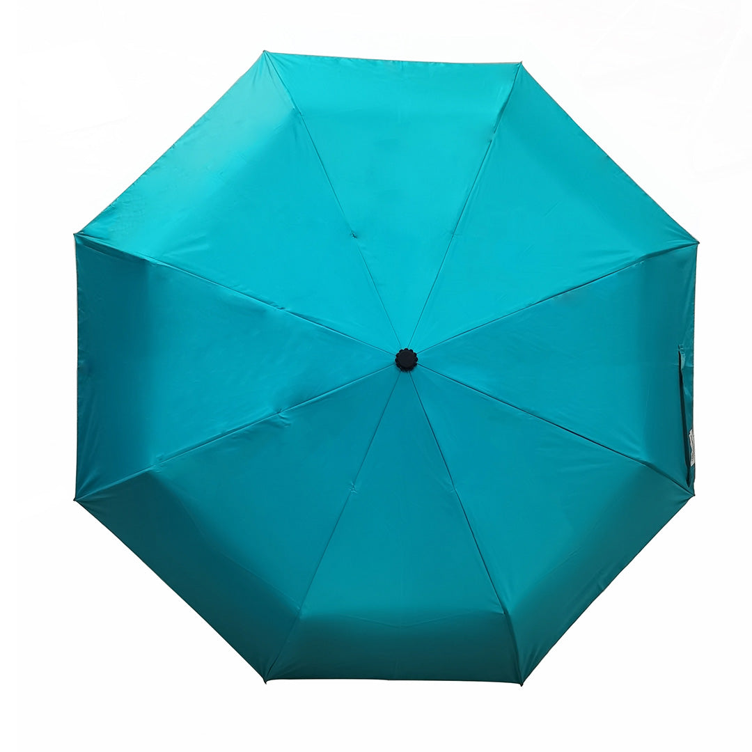 Destinio Teal Umbrella | 3-Fold Automatic, Windproof, Compact Design with 10 Fiberglass Ribs