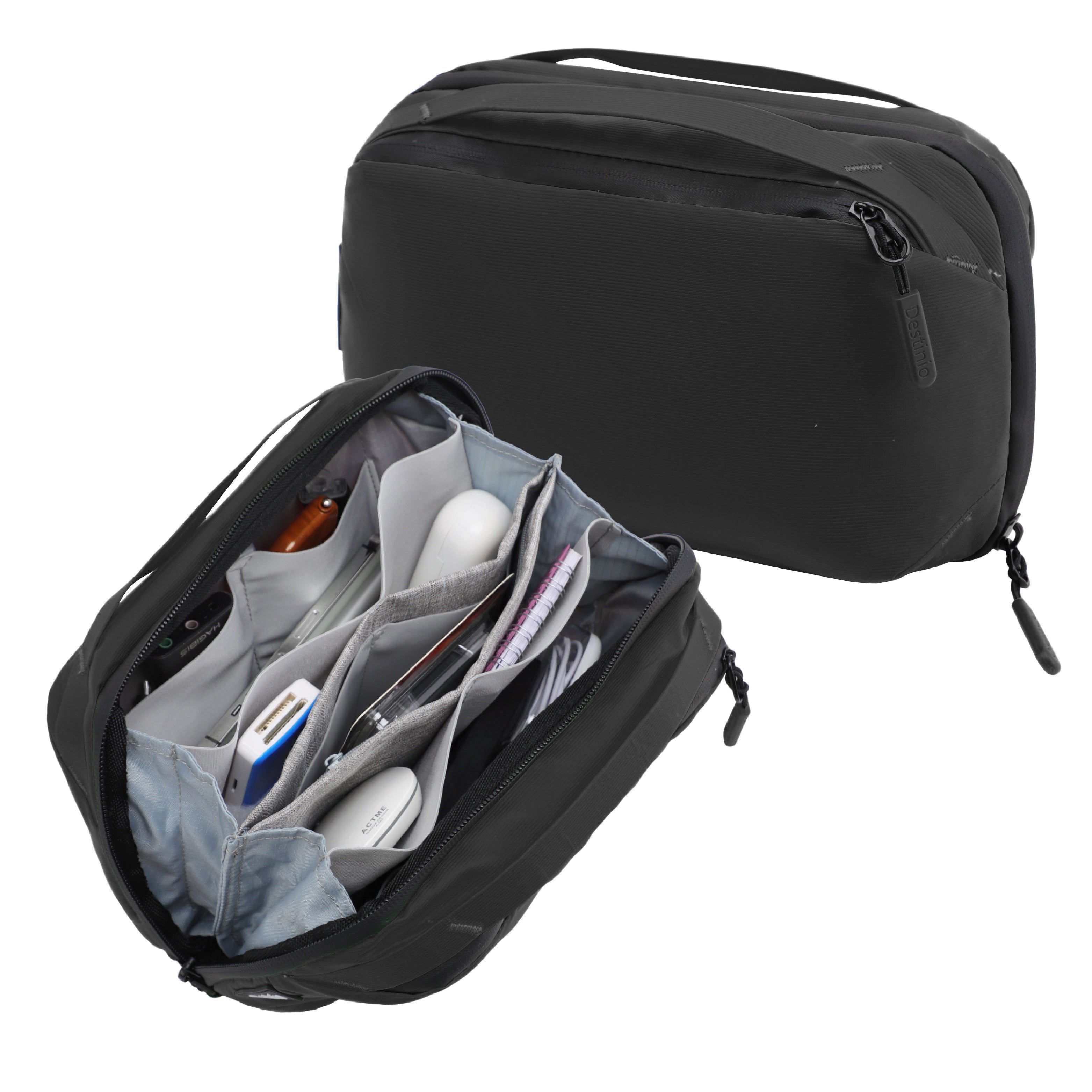 Destinio Electronics Organizer Bag | Waterproof, Large Storage, Compact and Portable