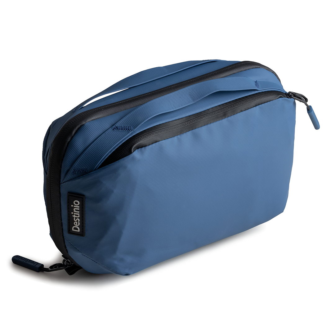 Destinio Premium Toiletry Bag | Waterproof Nylon, Large Storage, Compact Design