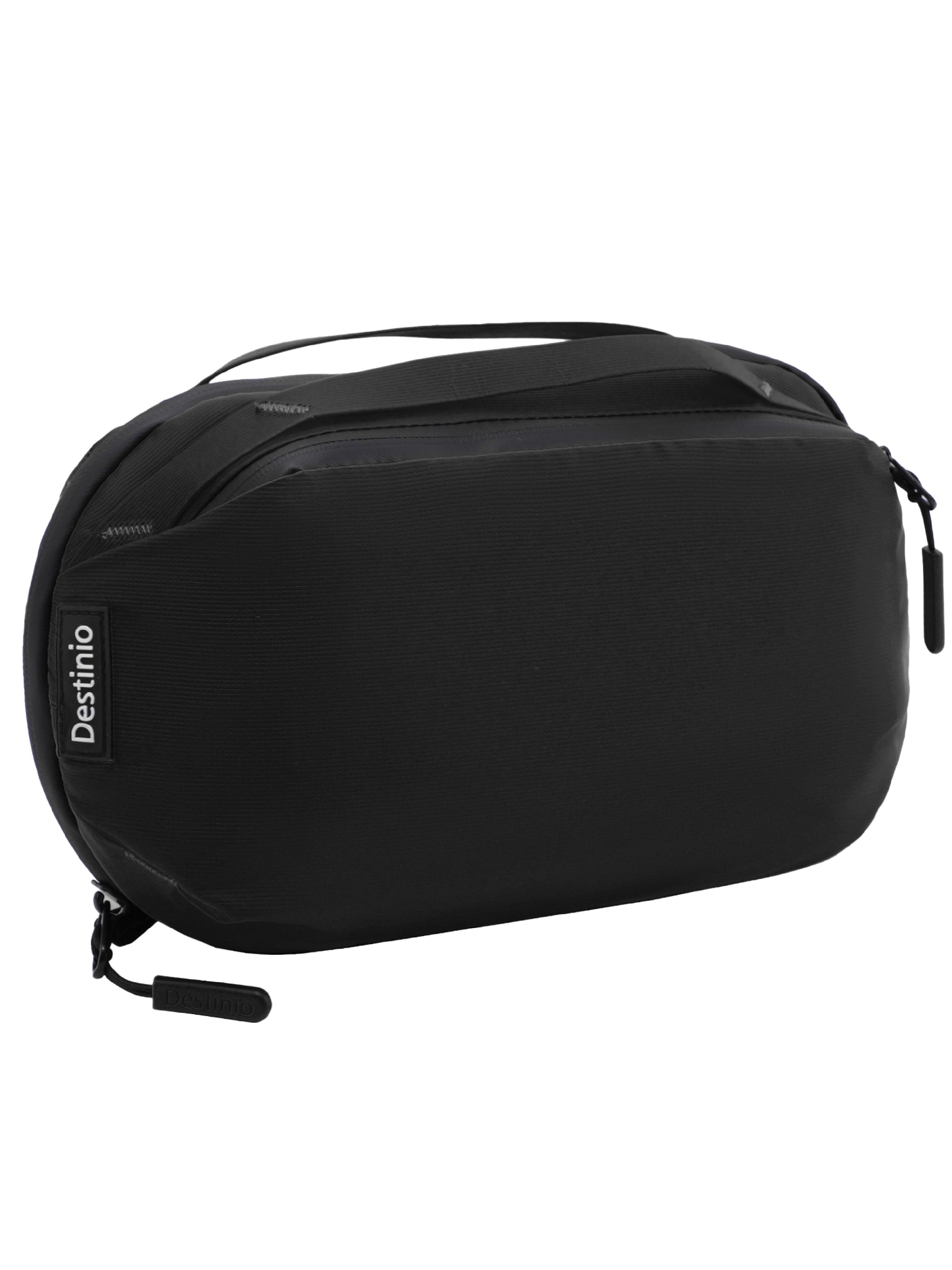 Destinio Premium Toiletry Bag | Waterproof Nylon, Large Storage, Compact Design