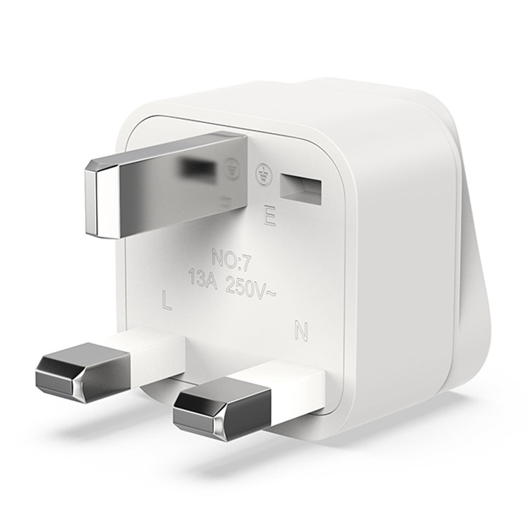 Destinio Multi Adapter Type G UK | Universal Compatibility, Dual Device Charging, Safety Certified