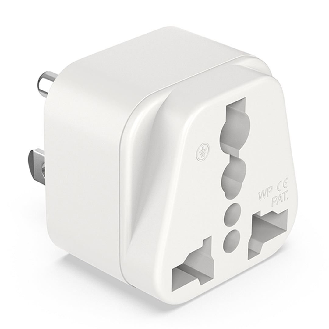 Destinio Multi Adapter Type B USA | Universal Compatibility, Dual Device Charging, Safety Certified