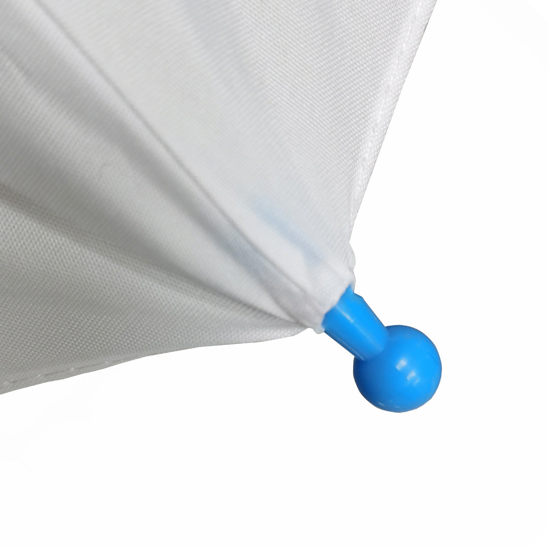 Destinio Umbrella for Kids, 100% Waterproof, Lightweight, White