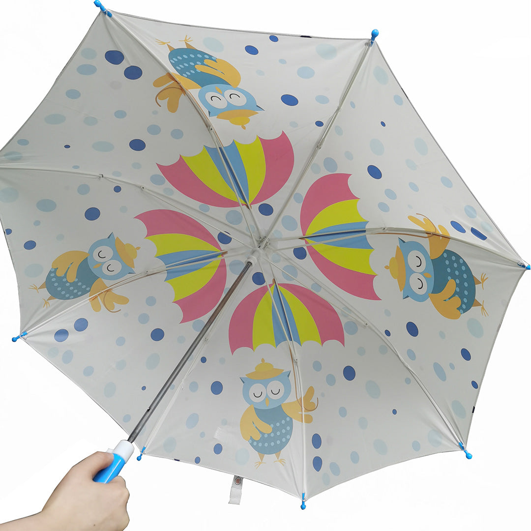 Destinio Umbrella for Kids, 100% Waterproof, Lightweight, White