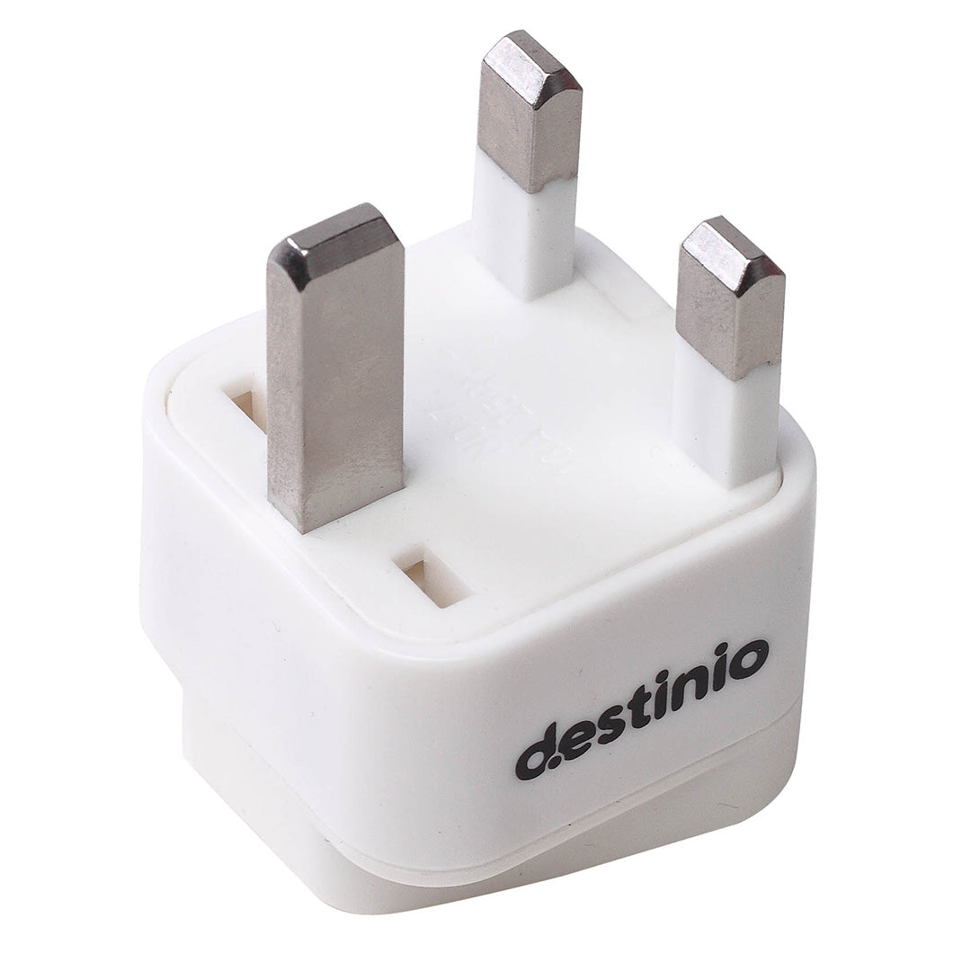 Destinio Multi Adapter Type G UK | Universal Compatibility, Dual Device Charging, Safety Certified