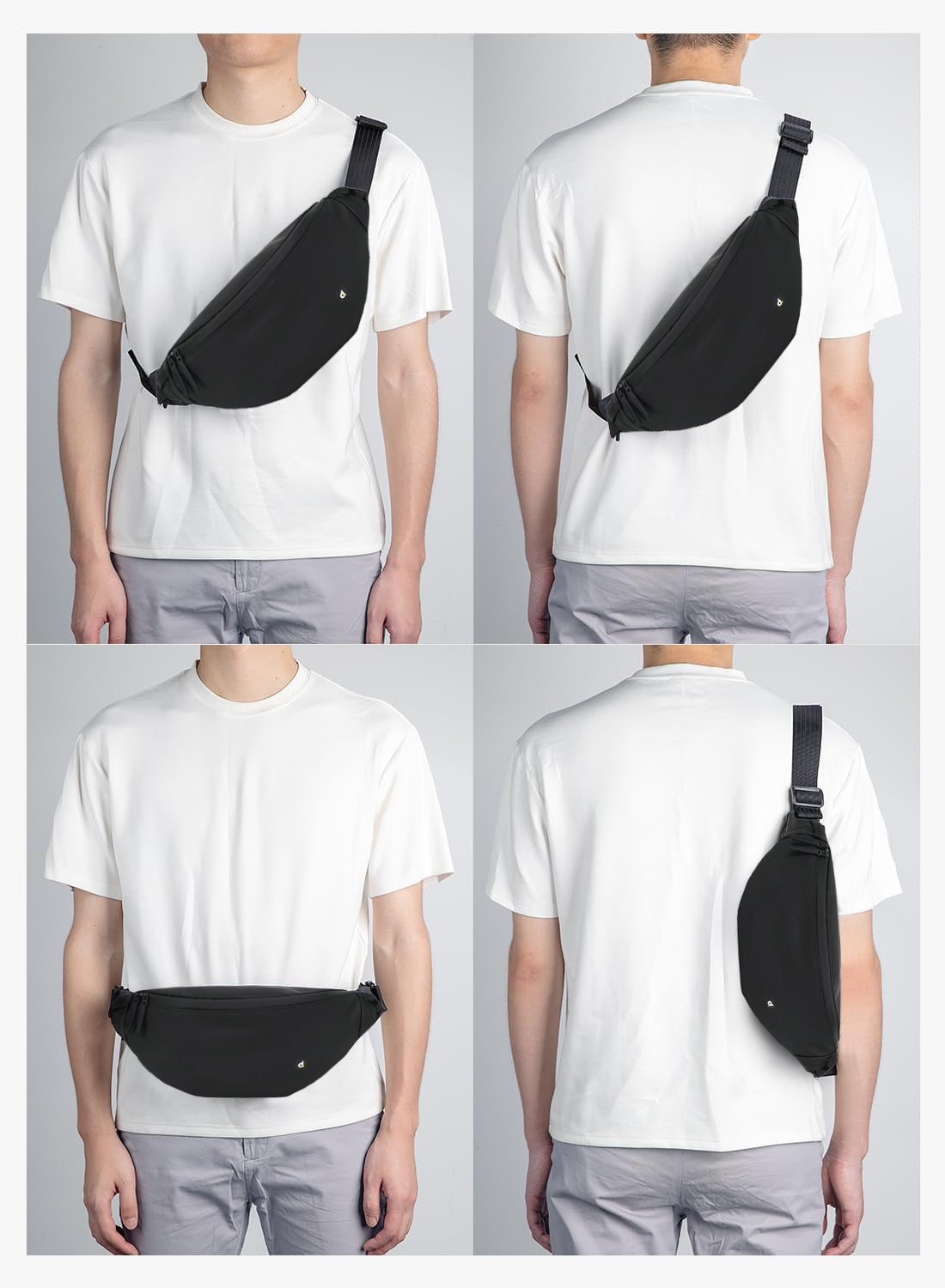 Destinio Banana Waist Bag for Man Woman