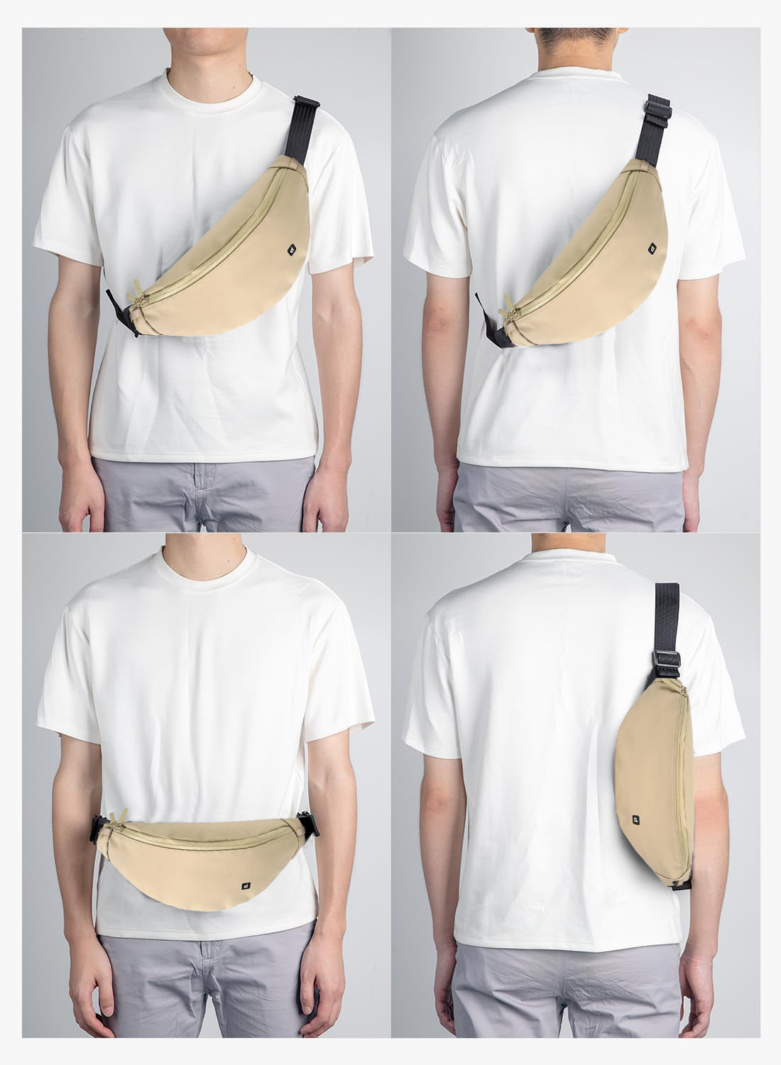 Destinio Banana Waist Bag for Man Woman