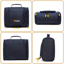 Load image into Gallery viewer, Buy Blue Polyester Travel Toiletry Bag Online - Destinio.in - All Side Bag Angle View
