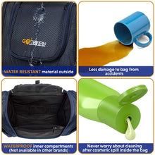 Load image into Gallery viewer, Buy Blue Polyester Travel Toiletry Bag Online - Destinio.in - Water Resistant Features
